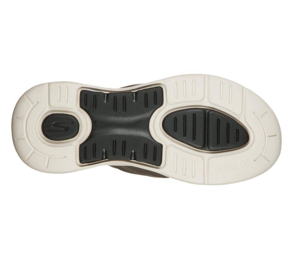 Skechers GOwalk Arch Fit - Ultra Span Men's Slides Grey | MYOA35986