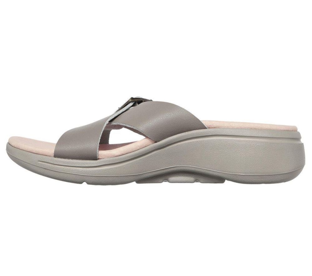Skechers GOwalk Arch Fit - Upscale Women's Sandals Beige | OBYZ08924