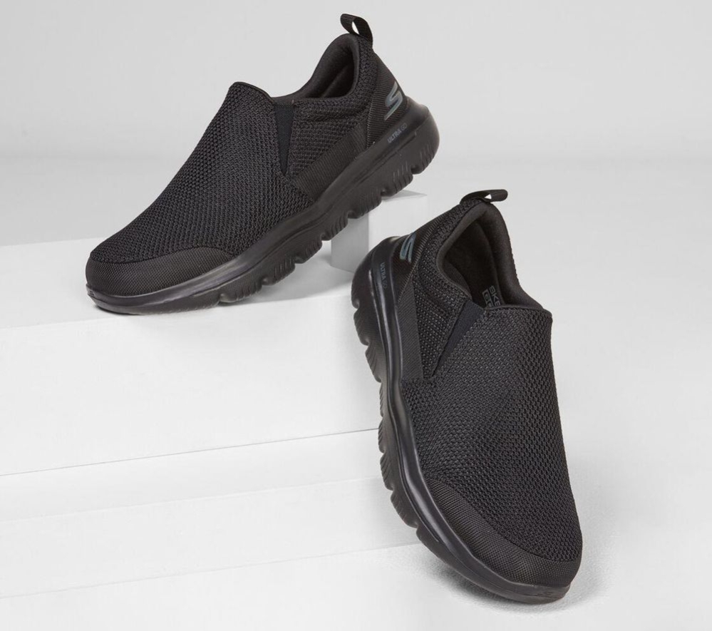 Skechers GOwalk Evolution Ultra - Impeccable Men's Walking Shoes Black | WBGF10864