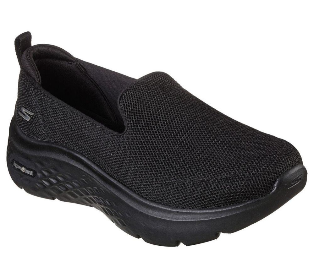 Skechers GOwalk Hyper Burst - Extreme Outlook Women\'s Walking Shoes Black | DNYS26497