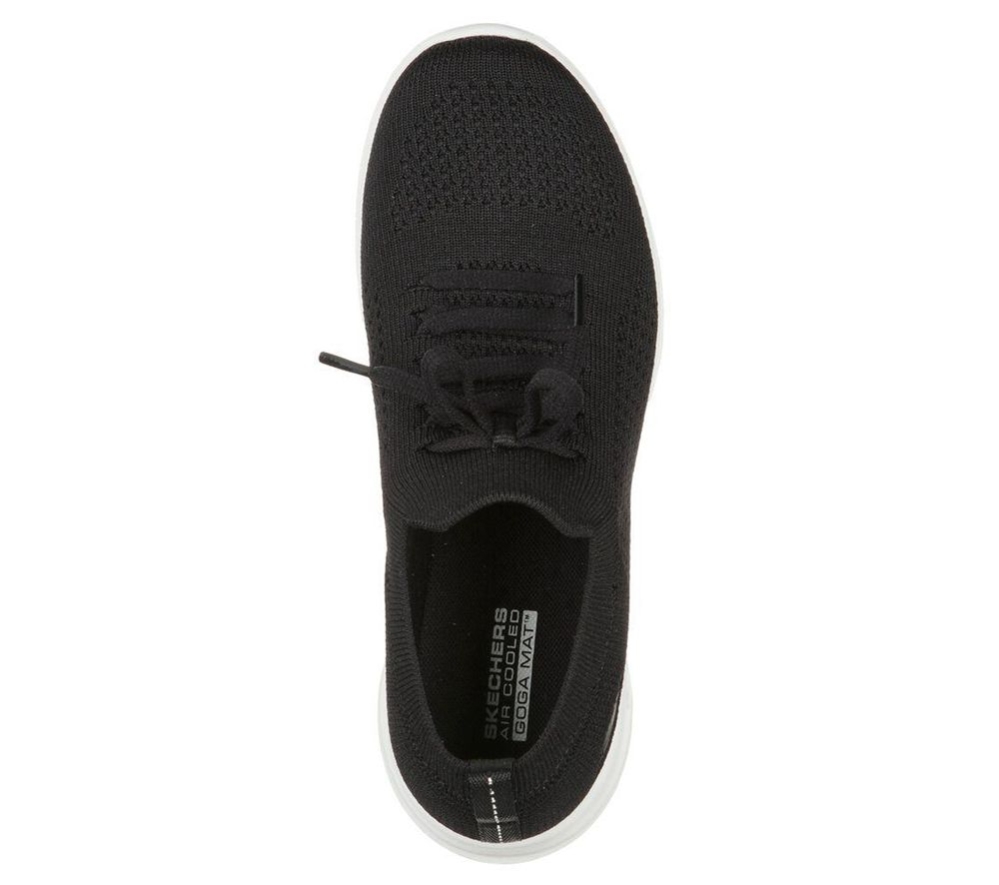 Skechers GOwalk Joy - Fresh View Women's Walking Shoes Black White | UASE89572