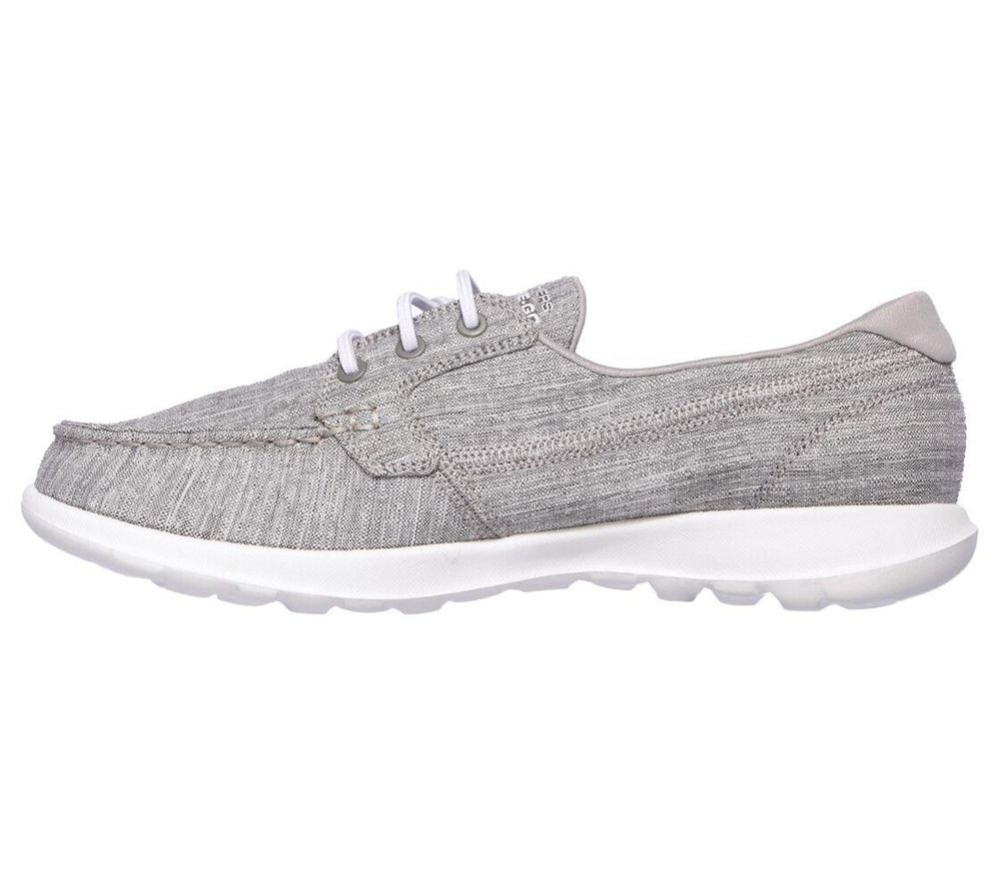 Skechers GOwalk Lite - Isla Women's Boat Shoes Grey | UHFO13650