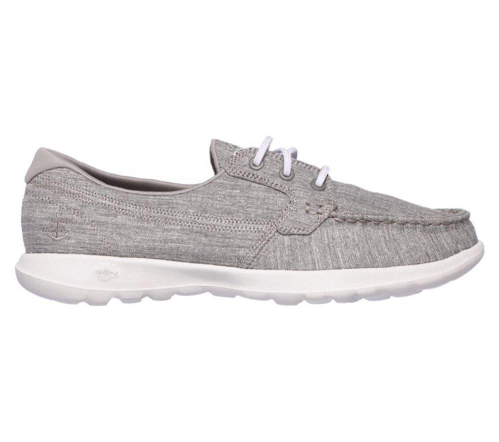 Skechers GOwalk Lite - Isla Women's Boat Shoes Grey | UHFO13650