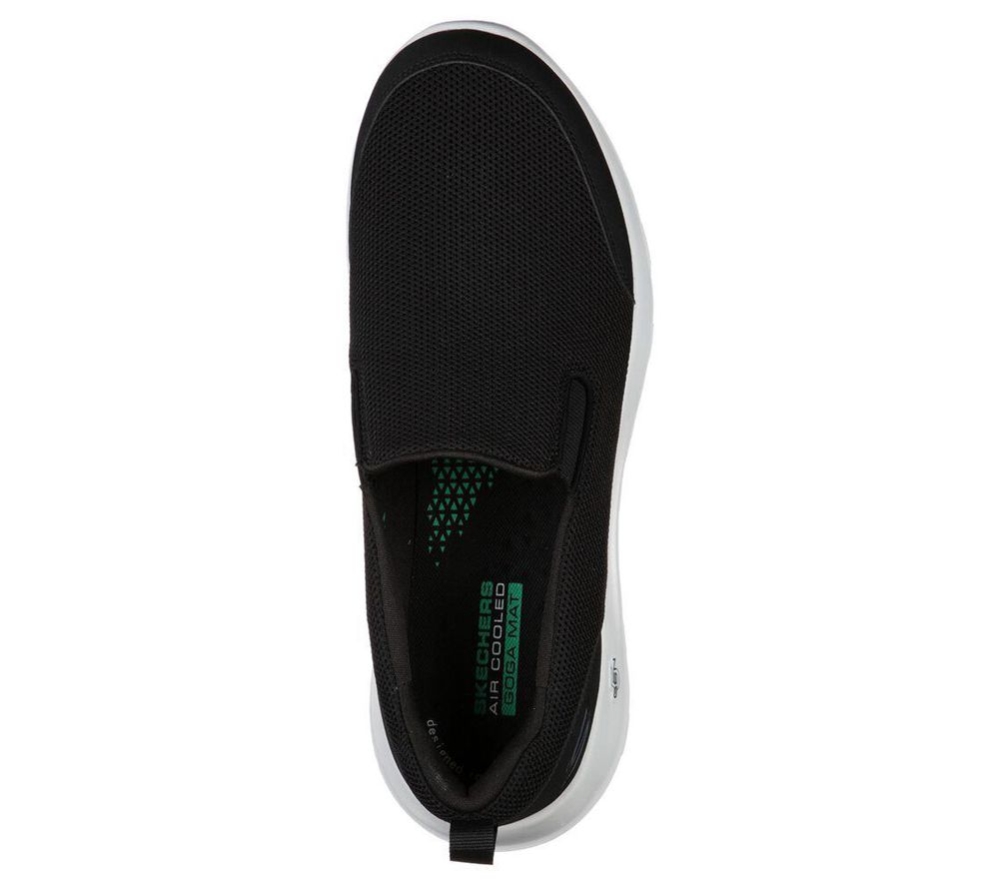 Skechers GOwalk Max - Clinched Men's Walking Shoes Black | OVQP41683