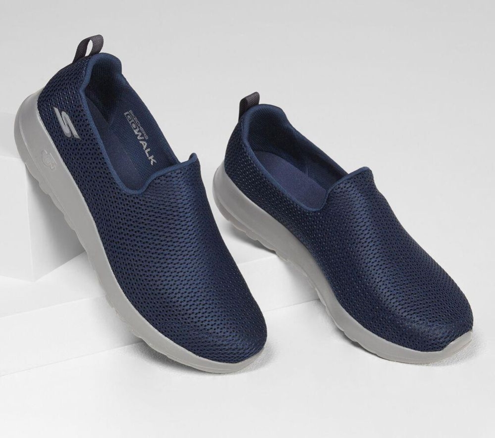 Skechers Mens Walking Shoes Website - GOwalk Max Navy Grey
