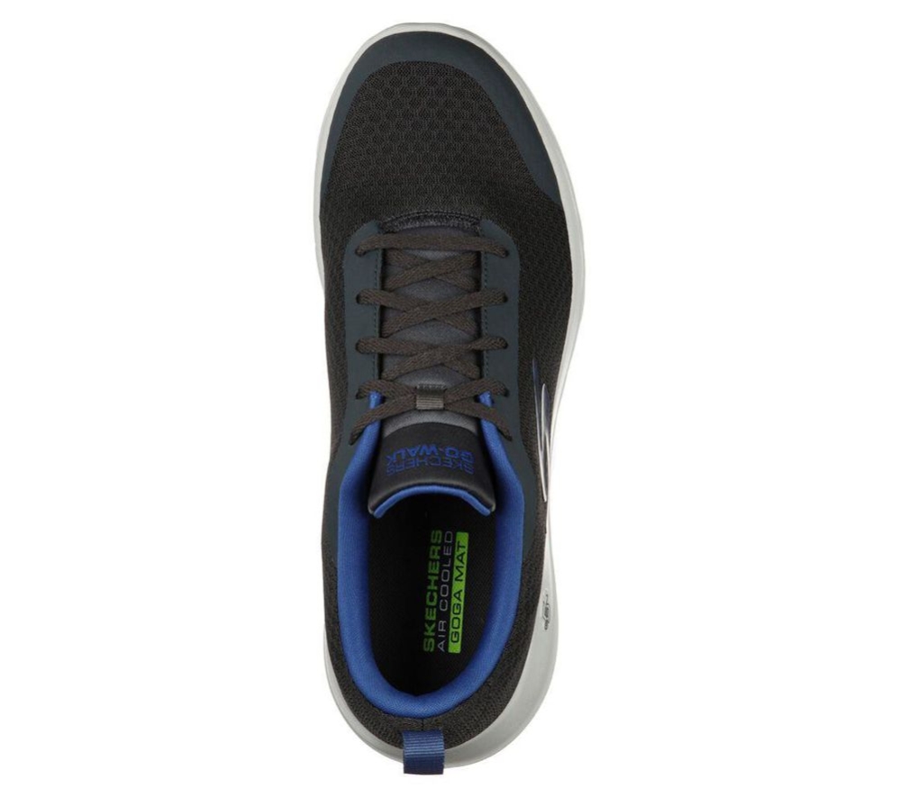 Skechers GOwalk Max - Otis Men's Walking Shoes Grey Blue | OSEQ56084