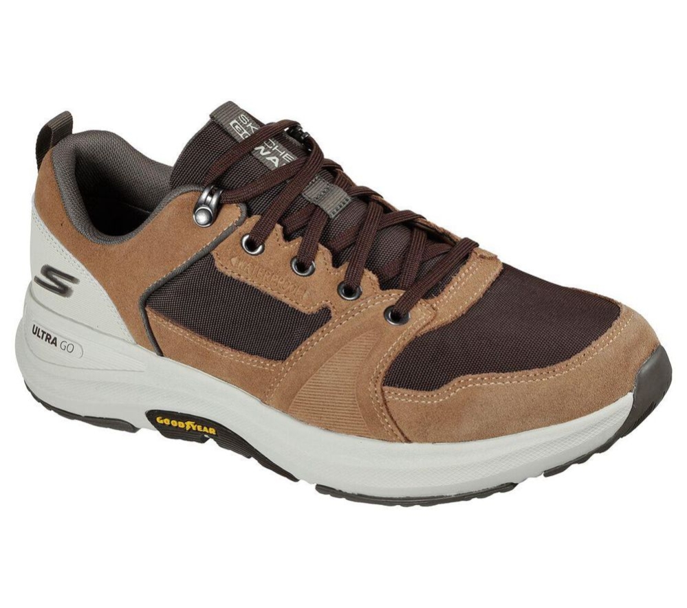 Skechers GOwalk Outdoor - Massif Men\'s Walking Shoes Brown | BNGU82476