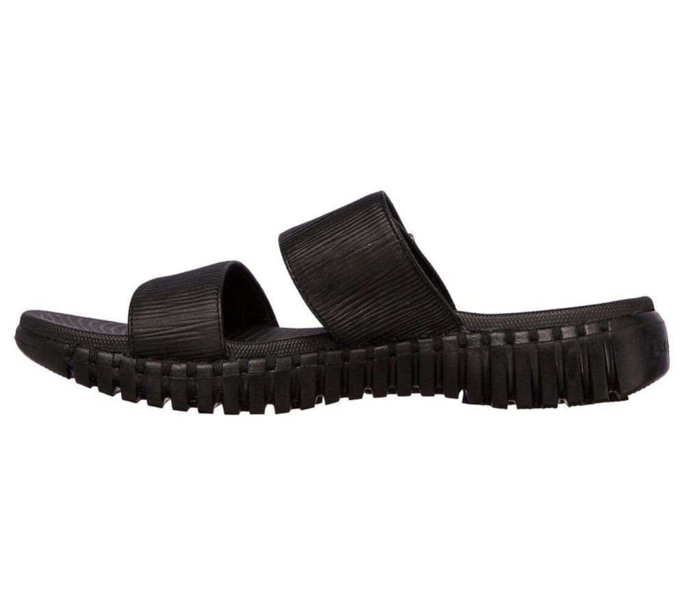 Skechers GOwalk Smart - Alluring Women's Slides Black | WHLE05421