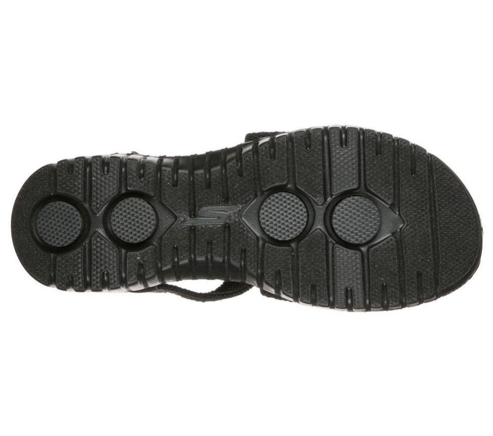 Skechers GOwalk Smart - Hidden Shore Women's Sandals Black | NXPA05162