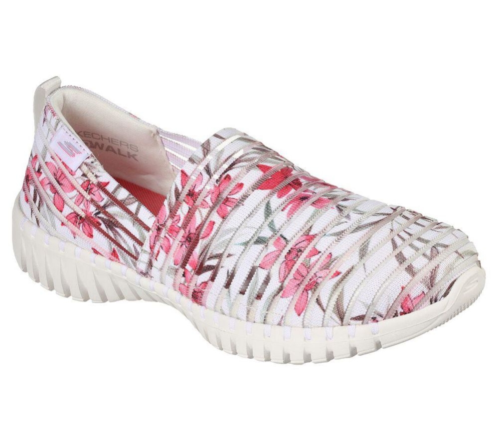 Skechers GOwalk Smart - Rose Gardens Women\'s Walking Shoes White Multicolor | QWPL58312