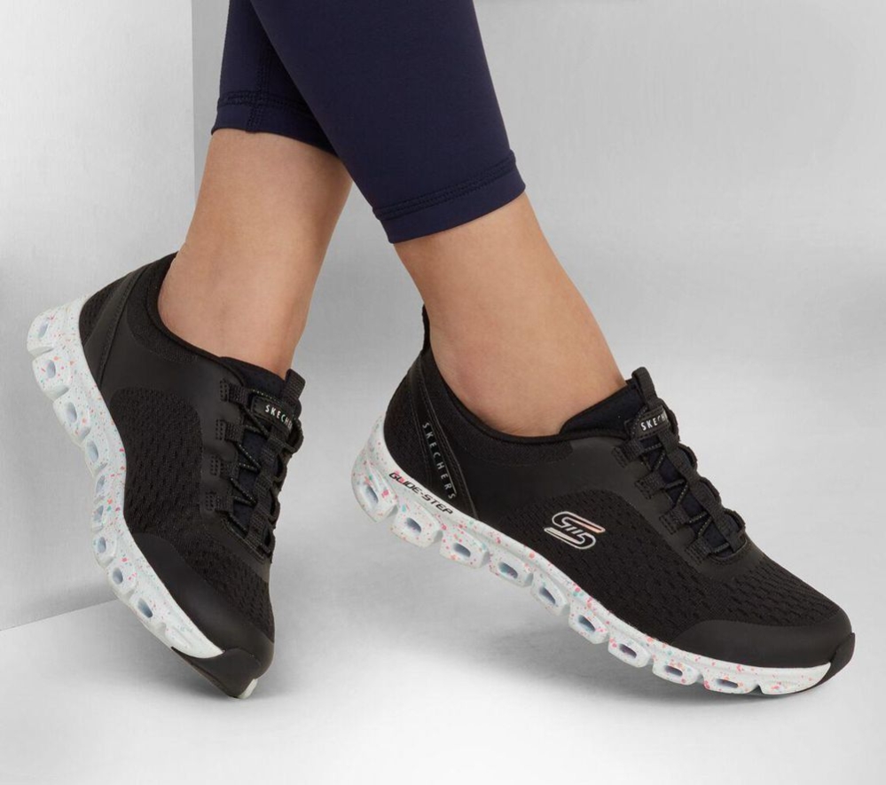 Skechers Glide-Step - Classic Canvas Women's Trainers Black Multicolor | MEXZ83912