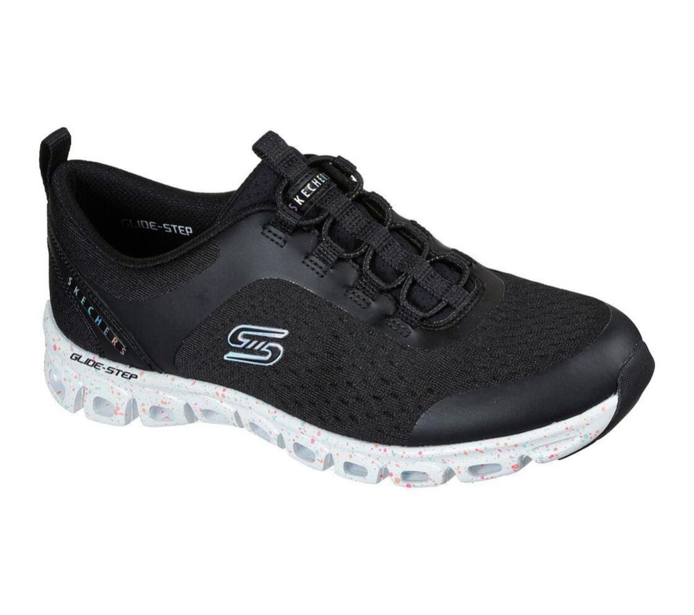 Skechers Glide-Step - Classic Canvas Women\'s Trainers Black Multicolor | MEXZ83912