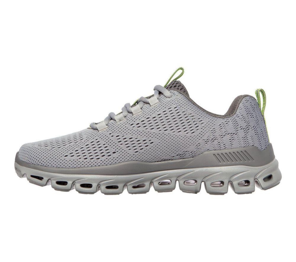 Skechers Glide-Step - Fasten Up Men's Walking Shoes Grey | SUCG35184