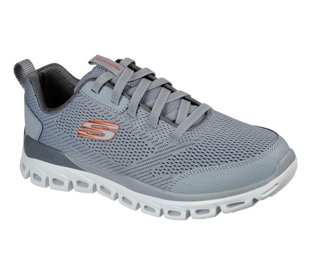Skechers Glide-Step Men\'s Walking Shoes Grey | IQSC62873