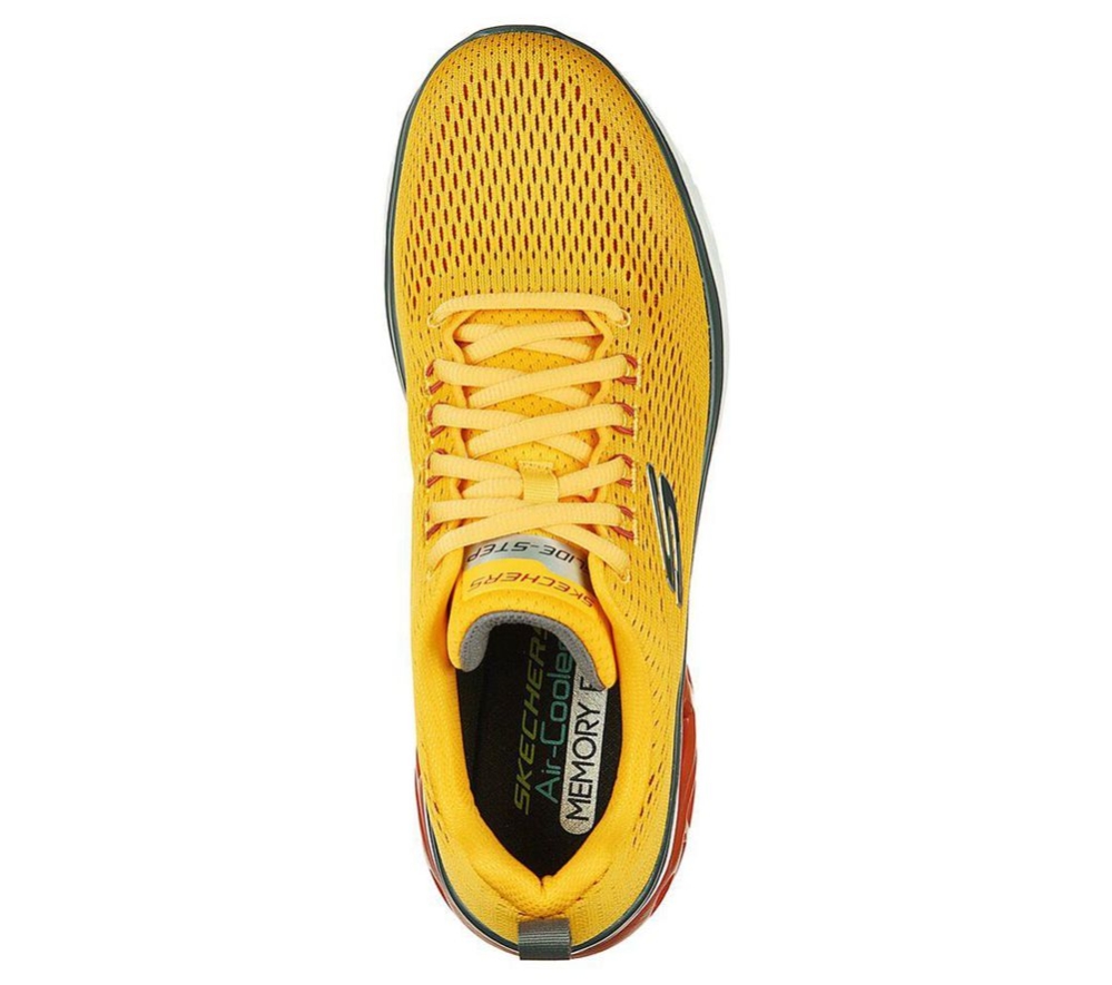 Skechers Glide-Step Sport - Wave Heat Men's Training Shoes Yellow | YMQF71362