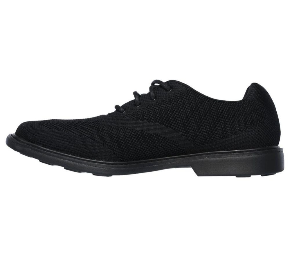 Skechers Hardee Men's Oxford Shoes Black | JLES70489