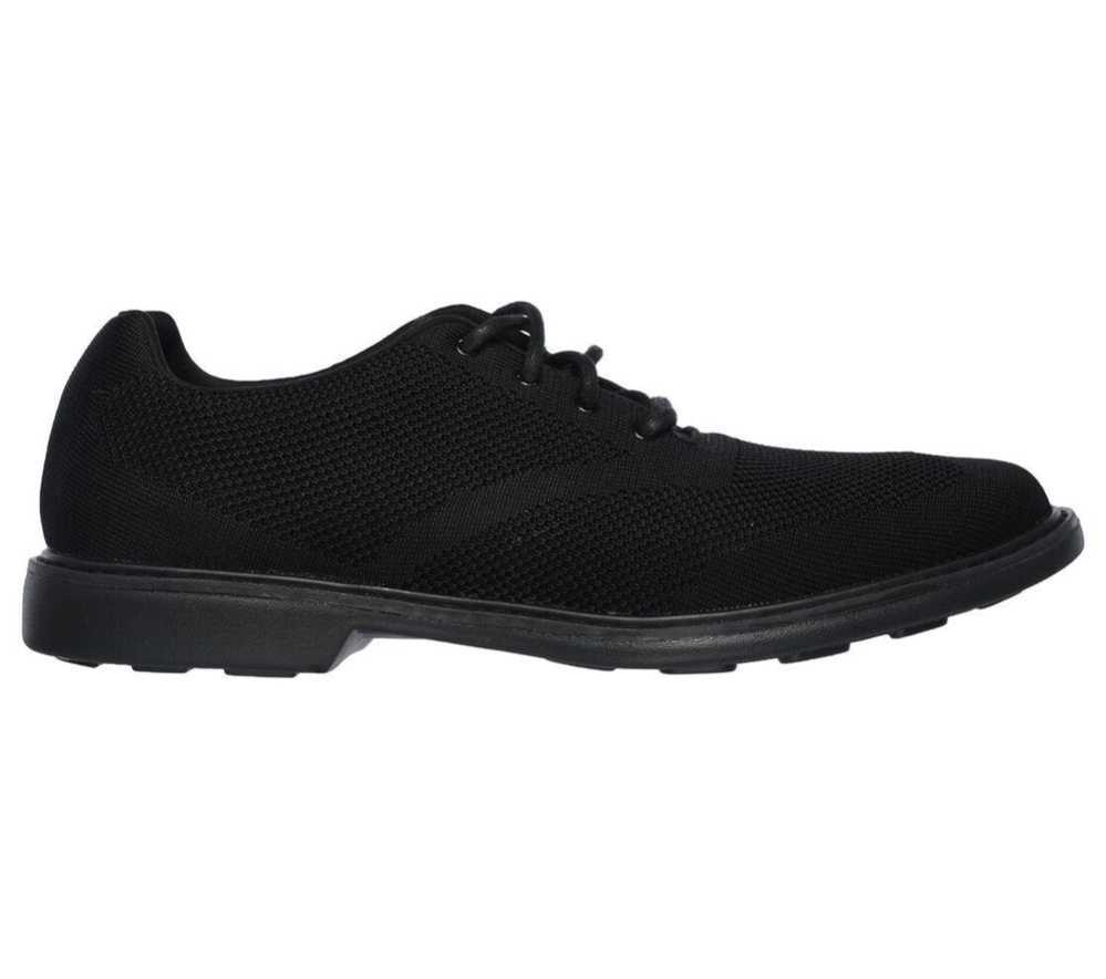 Skechers Hardee Men's Oxford Shoes Black | JLES70489