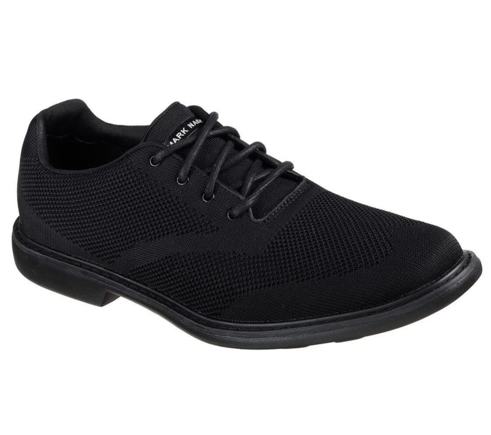 Skechers Hardee Men\'s Oxford Shoes Black | JLES70489