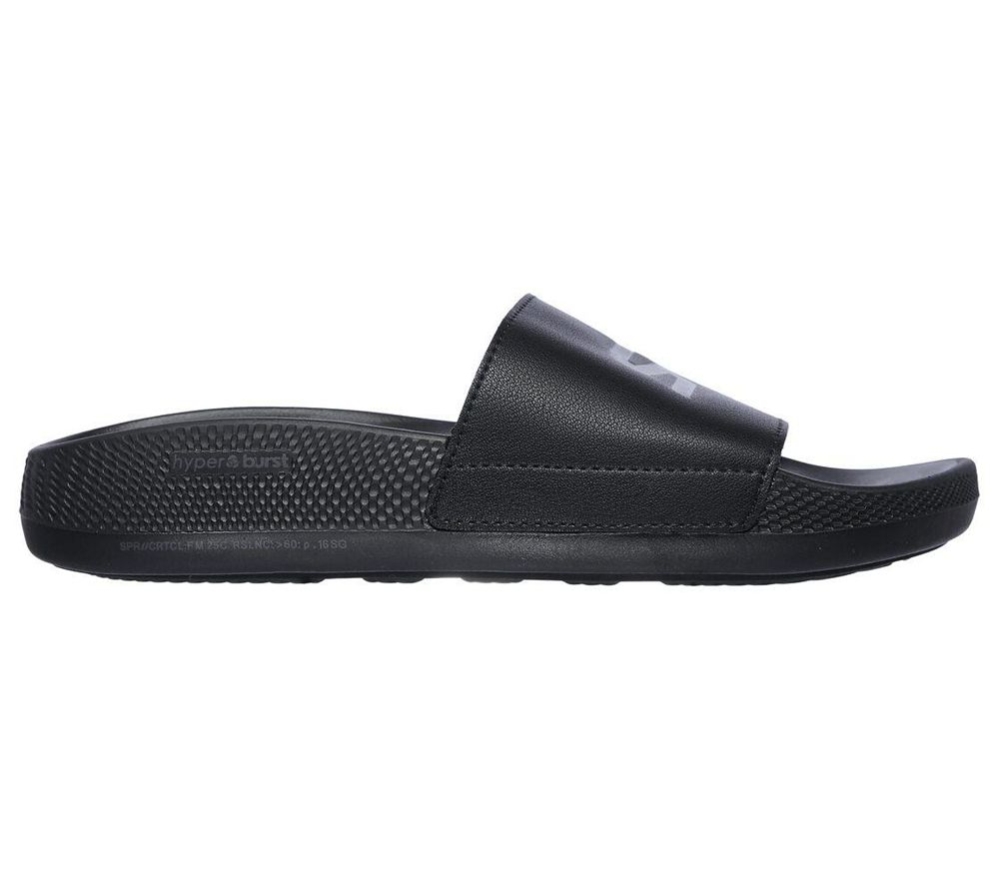 Skechers Hyper Women's Slides Black | PVFO36078