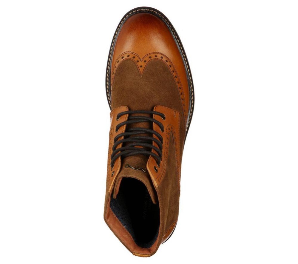 Skechers Ithaca - Beaufort Men's Ankle Boots Brown | OAXK17932