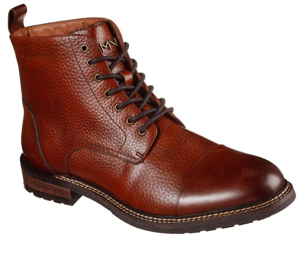 Skechers Ithaca - Swiftwater Men\'s Ankle Boots Brown | YNPU76102