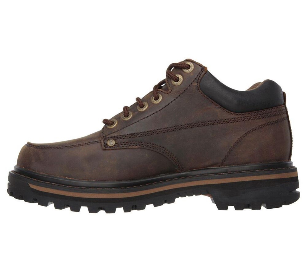 Skechers Mariners Men's Ankle Boots Brown | LFQV24809