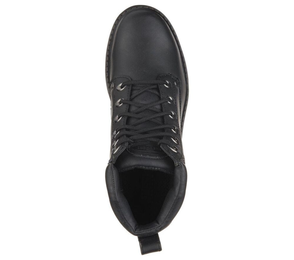 Skechers Mariners - Pilot Men's Ankle Boots Black | BYRM59701