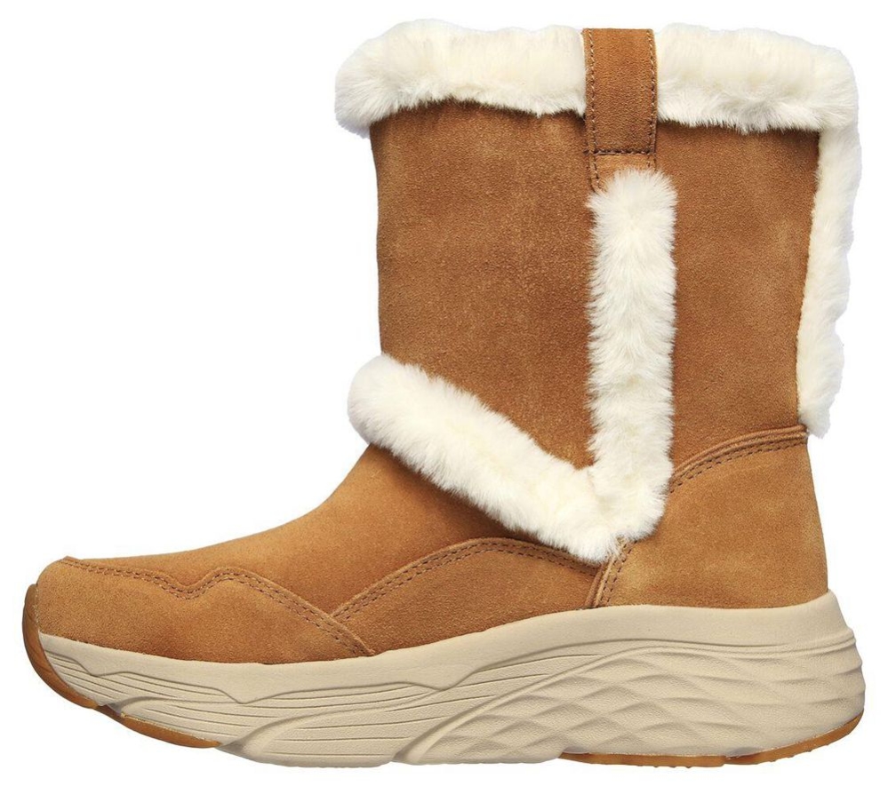 Skechers Max Cushioning - Bear Hug Women's Winter Boots Brown | XBWR27958