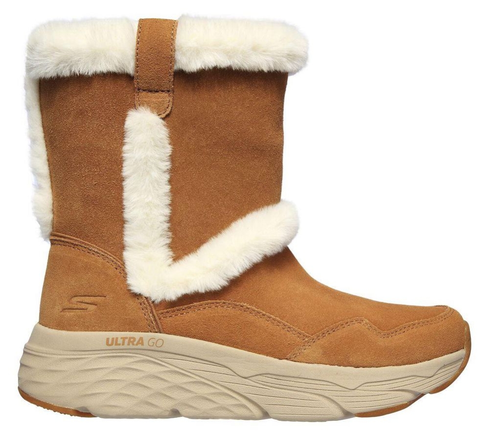 Skechers Max Cushioning - Bear Hug Women's Winter Boots Brown | XBWR27958