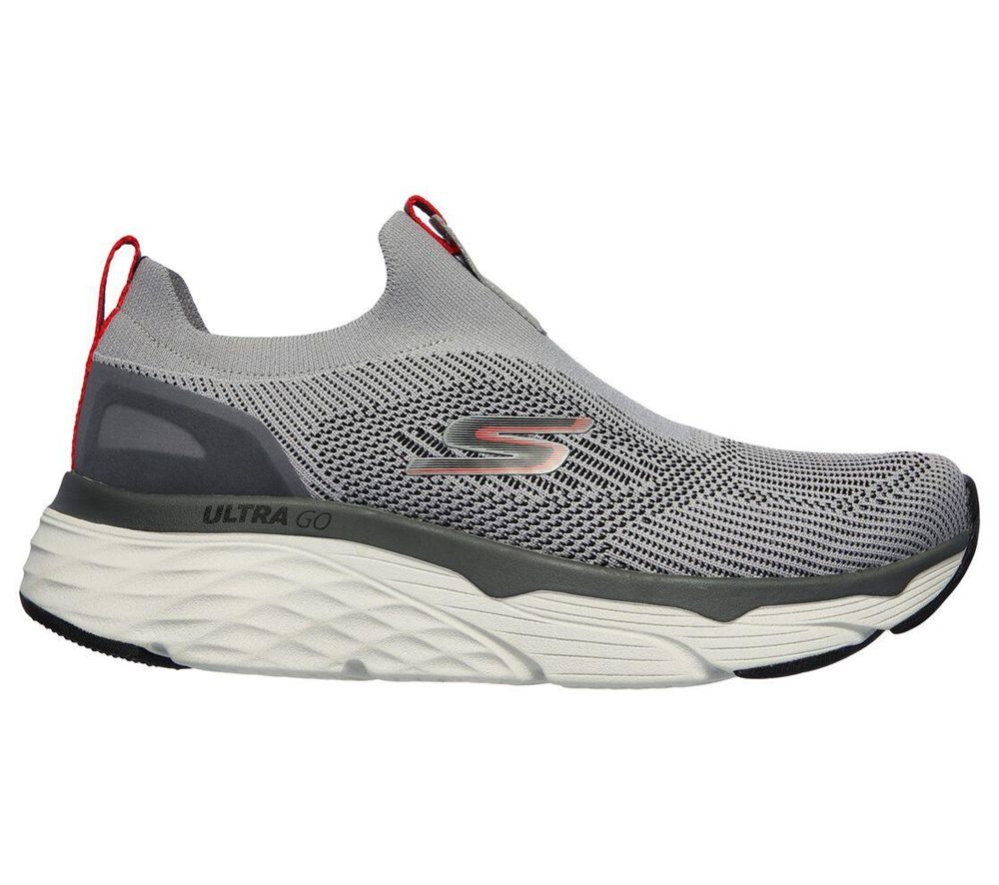 Skechers Max Cushioning Elite - Amplifier Men's Running Shoes Grey Black | SIWK90457