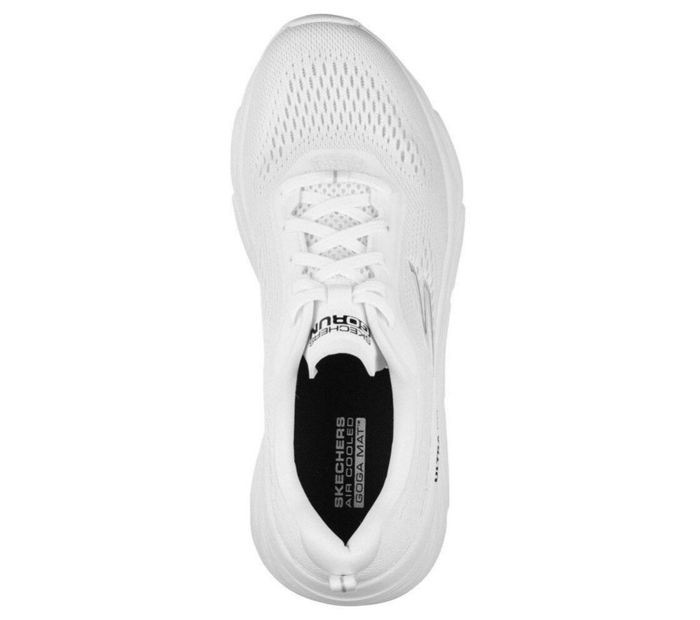 Skechers Max Cushioning Elite - Destination Point Women's Running Shoes White | SCNQ87942