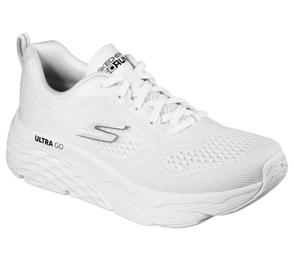 Skechers Max Cushioning Elite - Destination Point Women\'s Running Shoes White | SCNQ87942