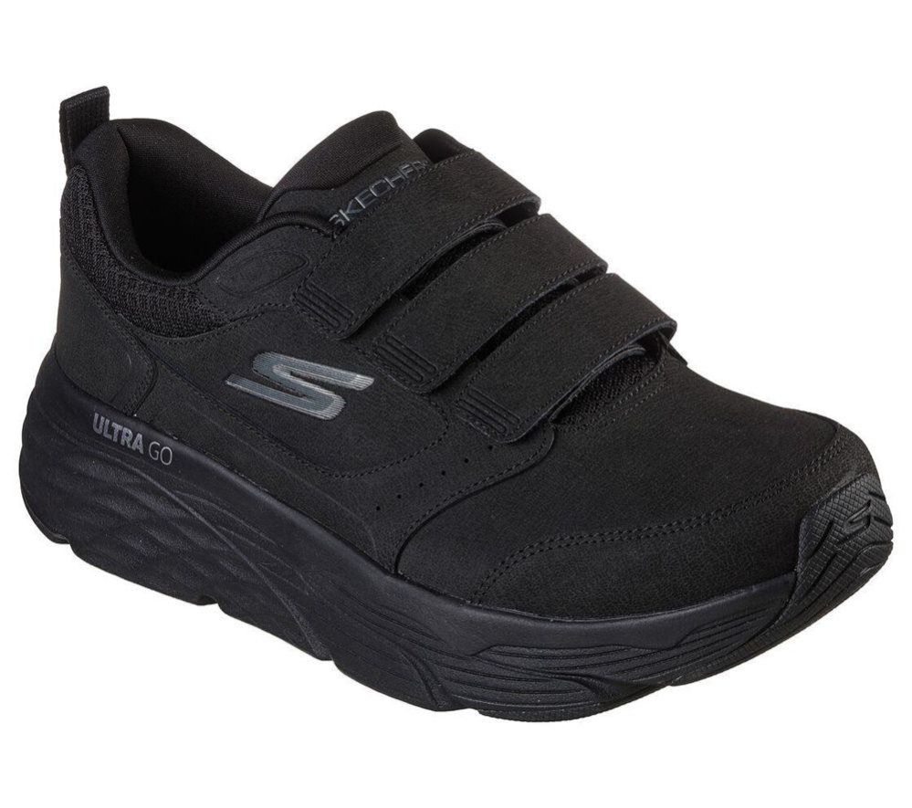 Skechers Max Cushioning Elite - Fastener Men\'s Running Shoes Black | OCBL37205