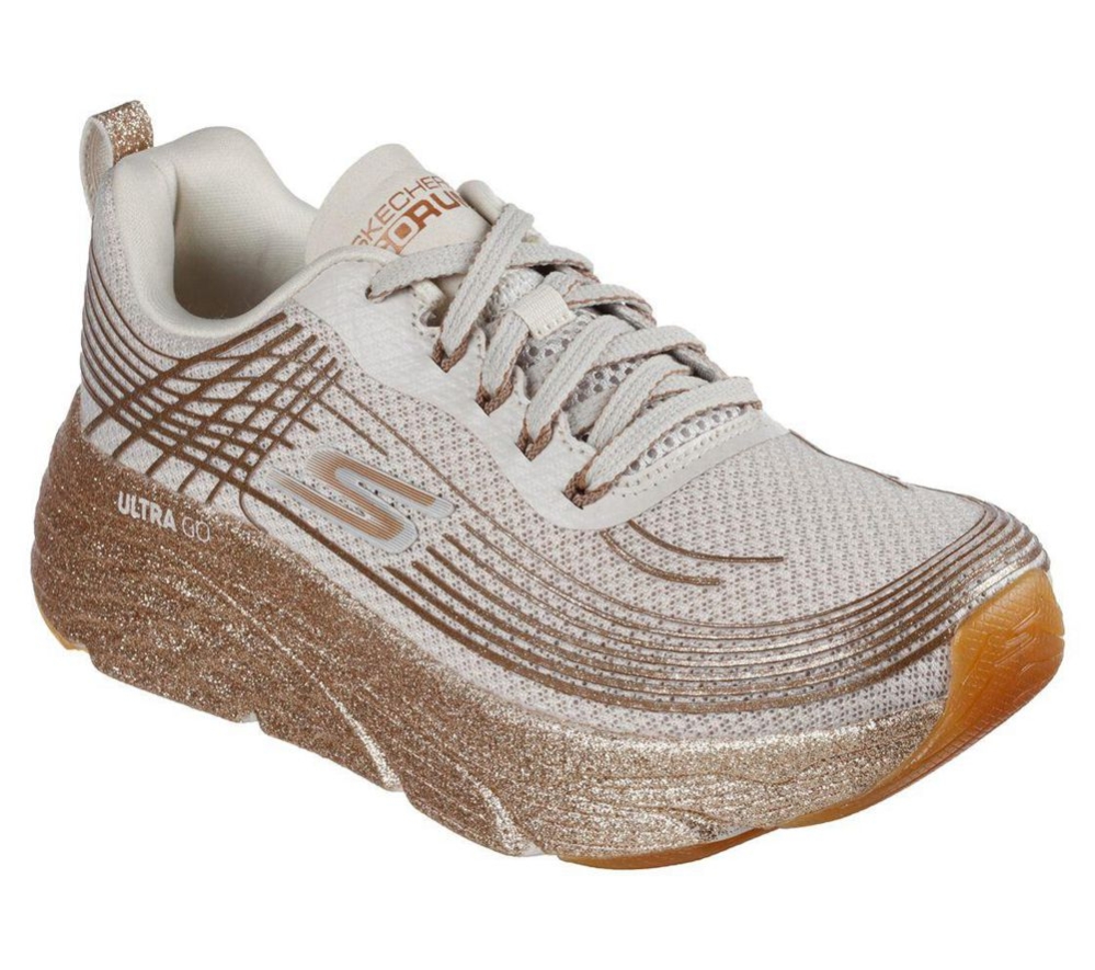 Skechers Max Cushioning Elite - Lustrous Envy Women\'s Running Shoes Grey Gold | NYKO48203