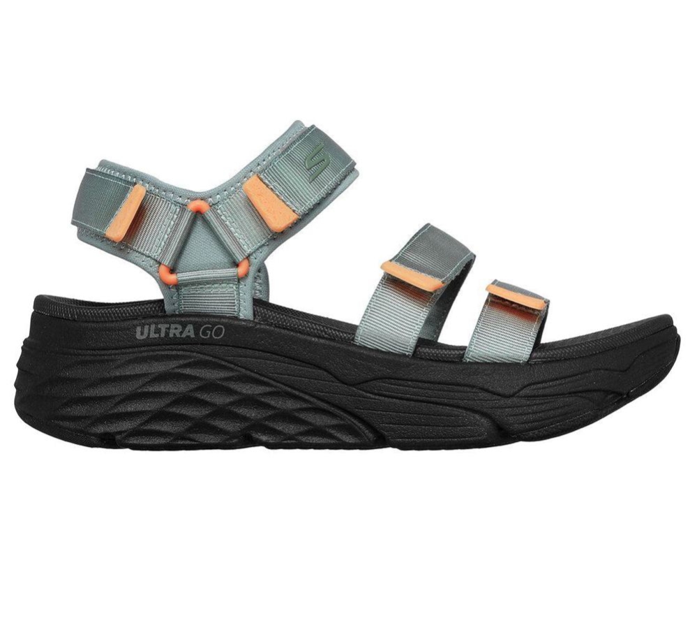 Skechers Max Cushioning - Lured Women's Sandals Green | LVMJ97034