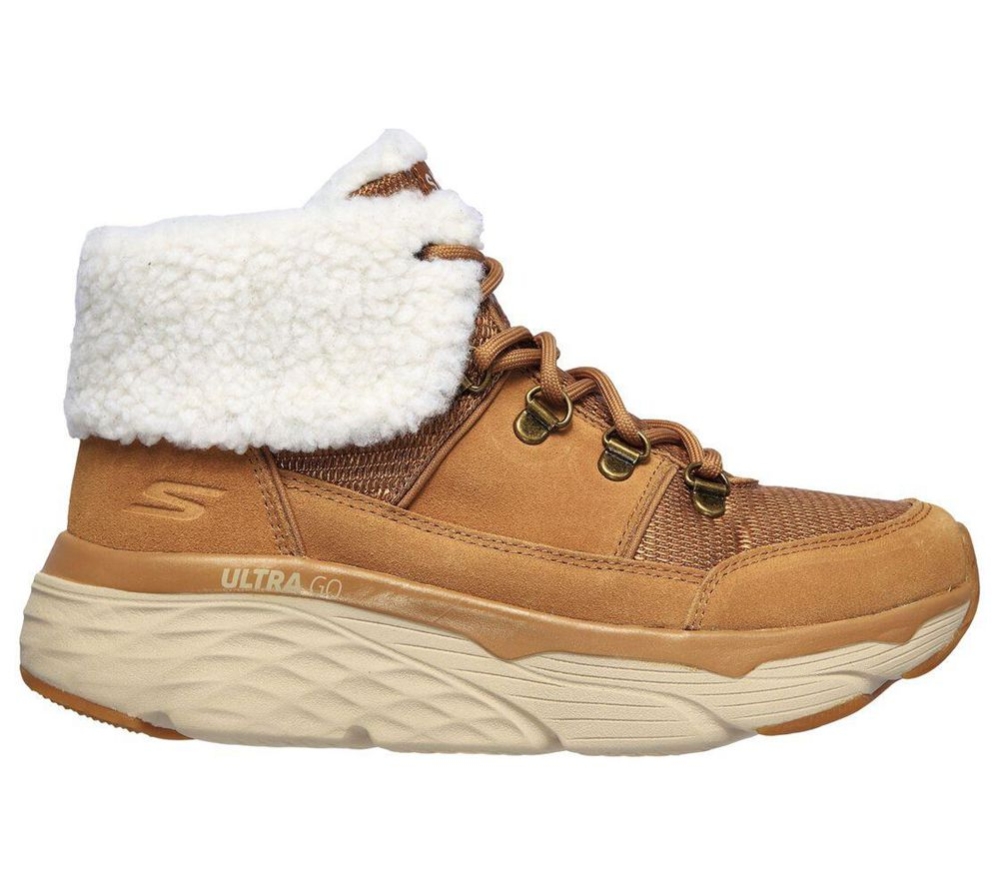 Skechers Max Cushioning - Pinnacle Women's Winter Boots Brown | JYVW28197