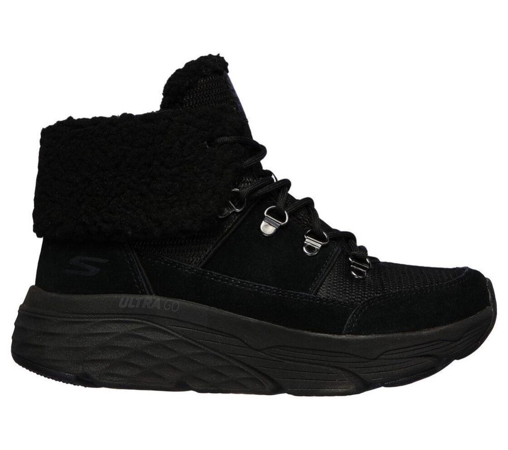 Skechers Max Cushioning - Pinnacle Women's Winter Boots Black | NZMU43082