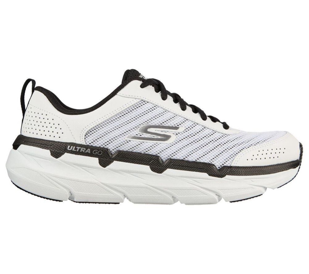 Skechers Max Cushioning Premier - Graceful Moves Women's Running Shoes White Black | AHMW03485