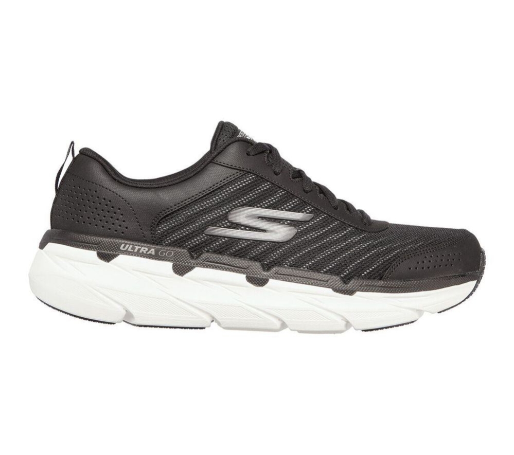 Skechers Max Cushioning Premier - Paragon Men's Running Shoes Black White | ZEQY01358