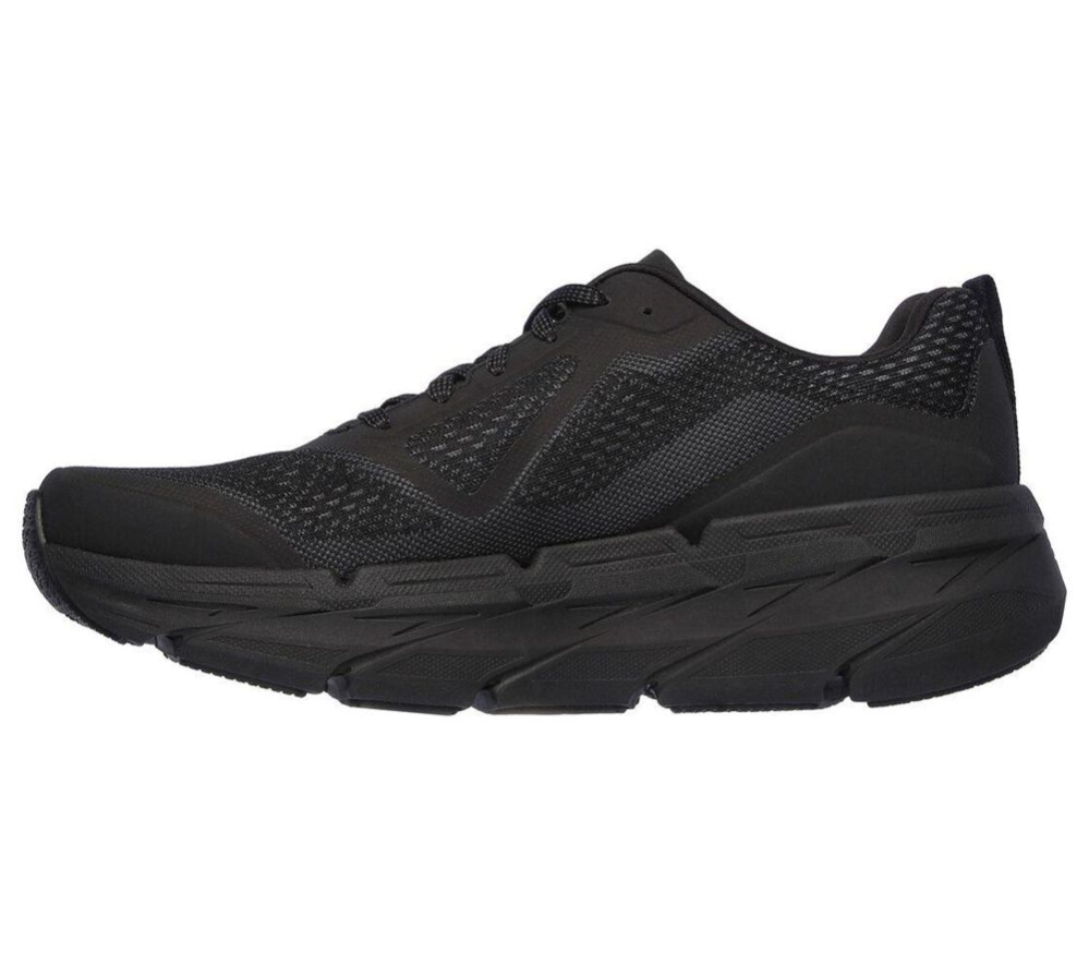 Skechers Max Cushioning Premier - Vantage Men's Running Shoes Black Grey | GUTK25714