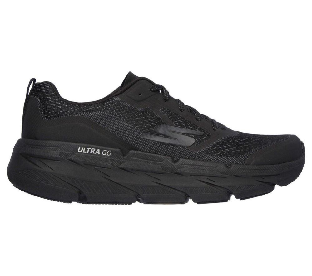 Skechers Max Cushioning Premier - Vantage Men's Running Shoes Black Grey | GUTK25714