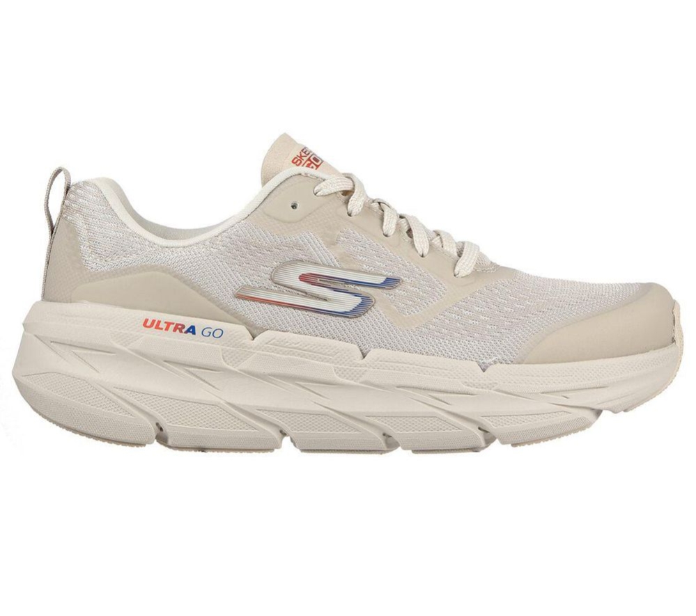 Skechers Max Cushioning Premier Women's Running Shoes Beige | NZPH03872