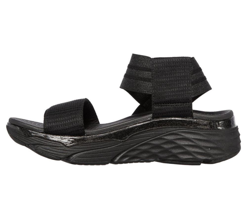 Skechers Max Cushioning - Swerve Women's Sandals Black | DTJO05431