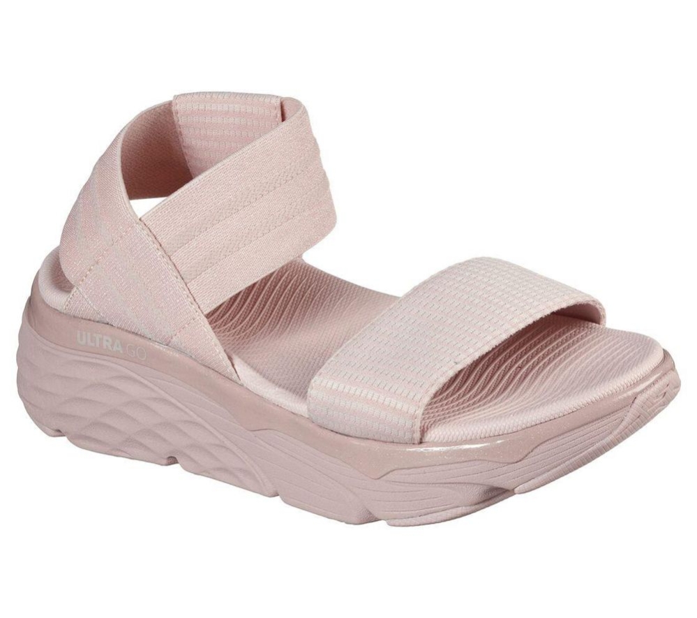 Skechers Max Cushioning - Swerve Women\'s Sandals Pink | QBFY37581