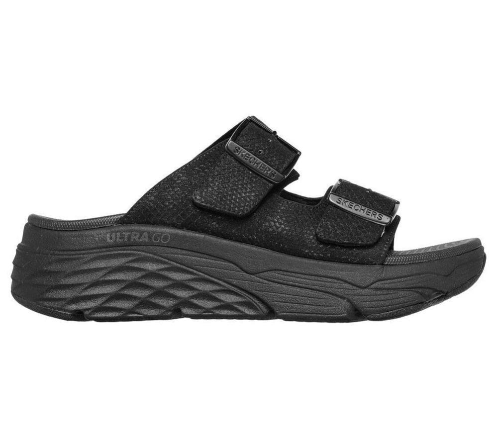 Skechers Max Cushioning - Thrive Women's Slides Black | JINT38520