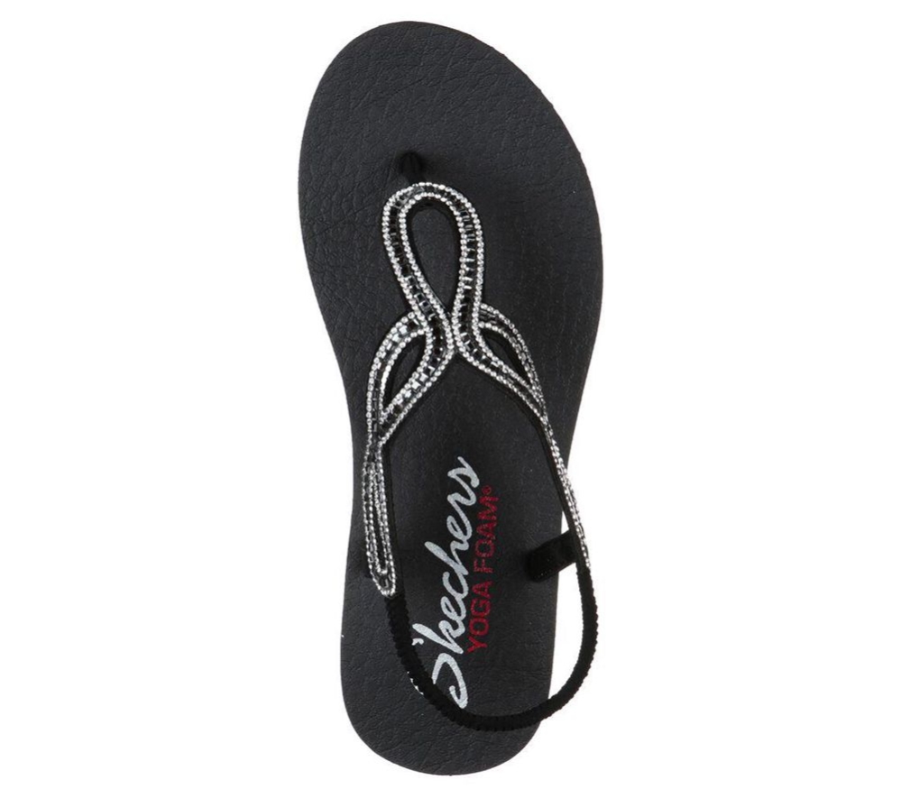 Skechers Meditation - Evening Dew Women's Sandals Black | KFBX42165