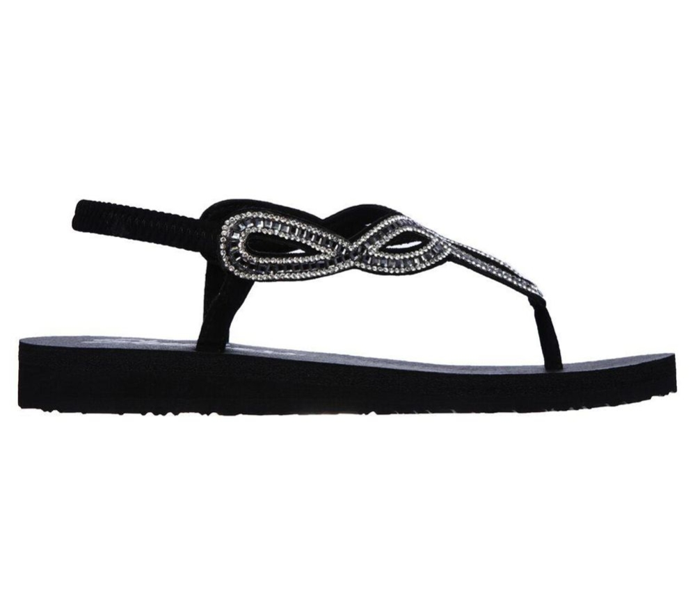 Skechers Meditation - Evening Dew Women's Sandals Black | KFBX42165