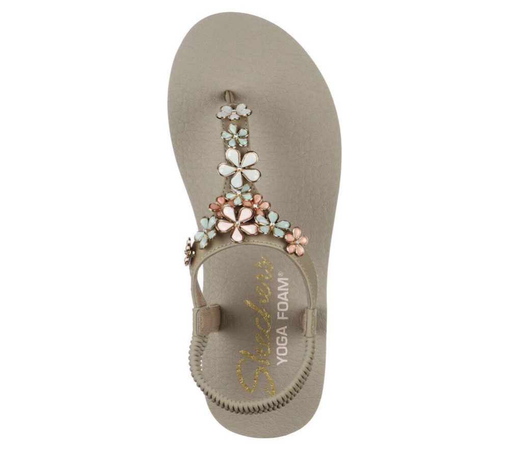 Skechers Meditation - Glass Daisy Women's Sandals Grey Multicolor | KTPE62481