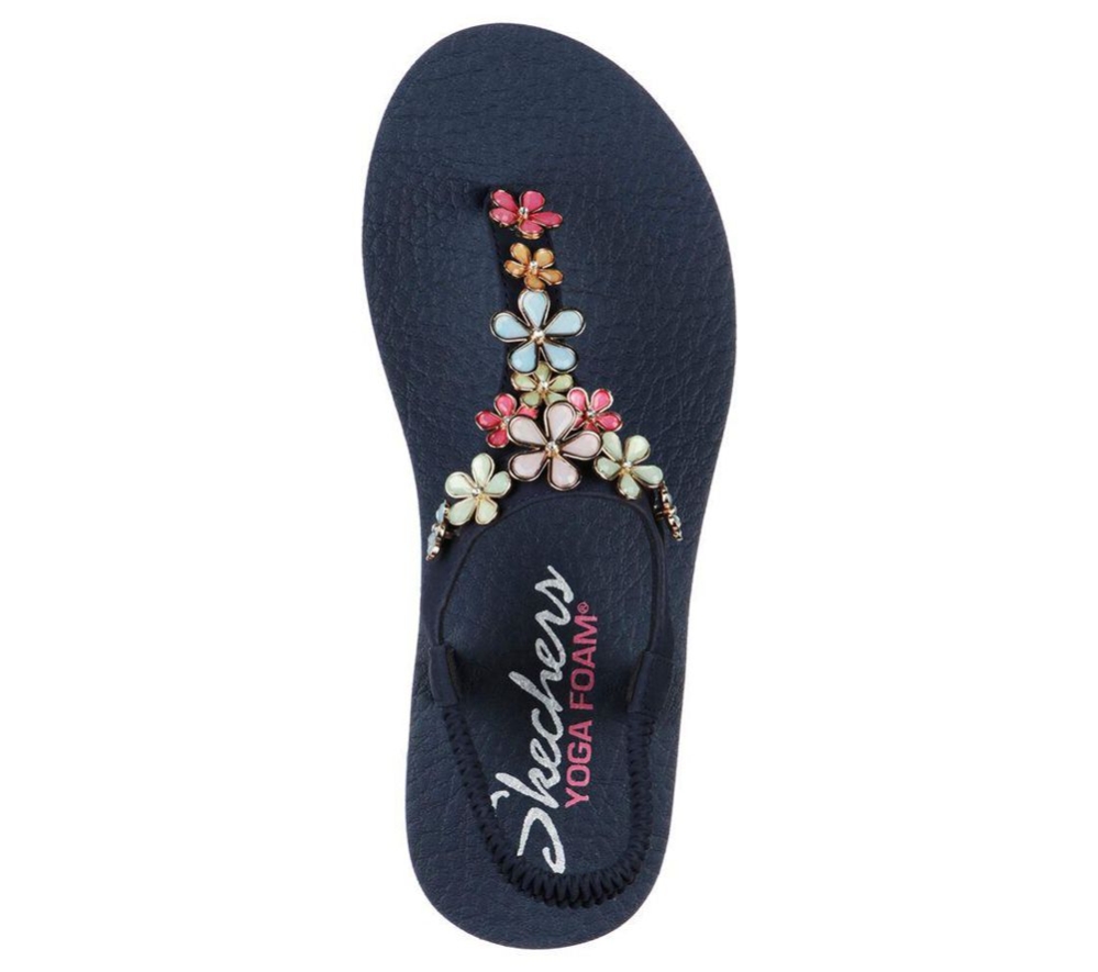 Skechers Meditation - Glass Daisy Women's Sandals Navy Multicolor | LANR73952