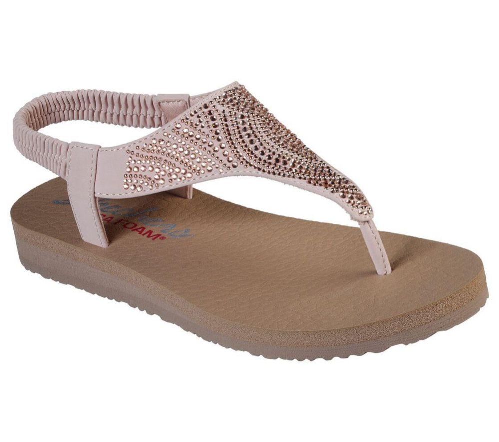 Skechers Meditation - New Moon Women\'s Sandals Pink | KTPG52487